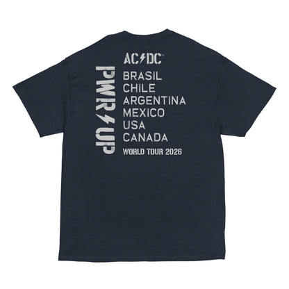 Navy Logo PWR UP Tour T-Shirt