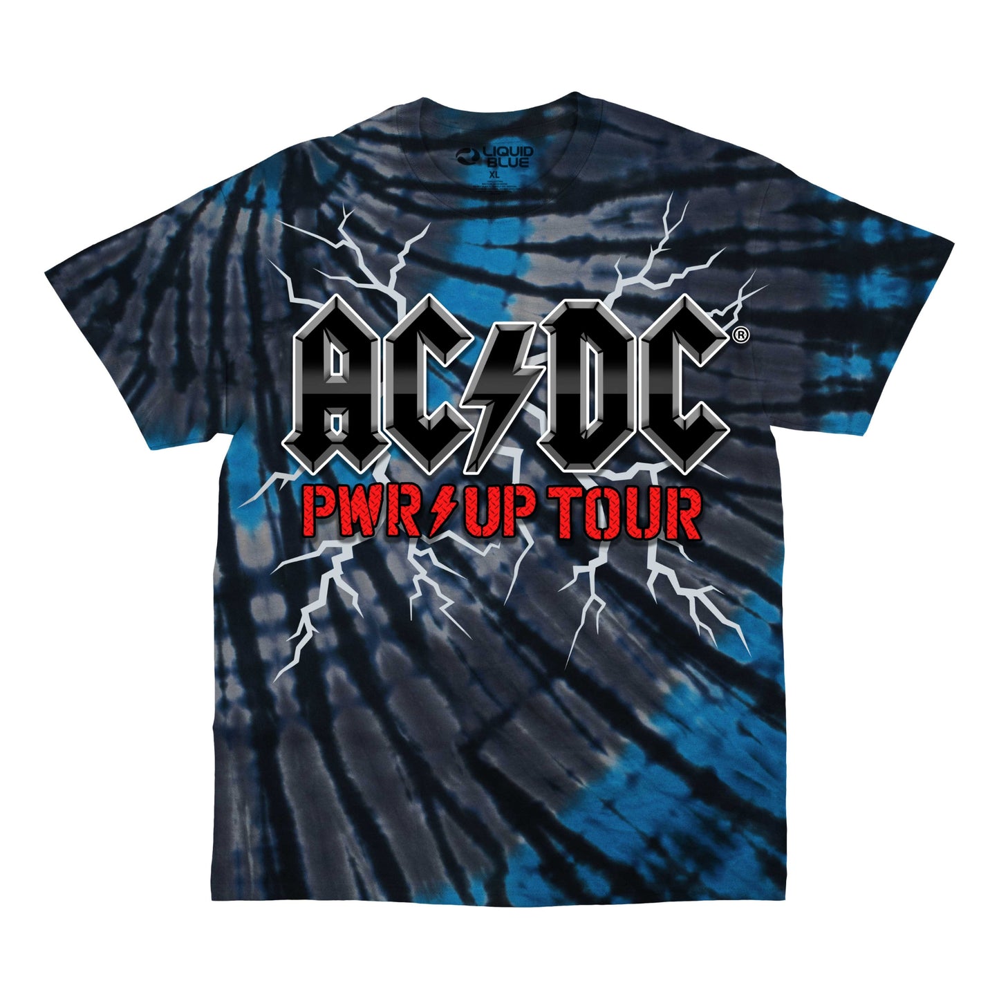 Lightning Tie Dye PWR UP Tour T-Shirt