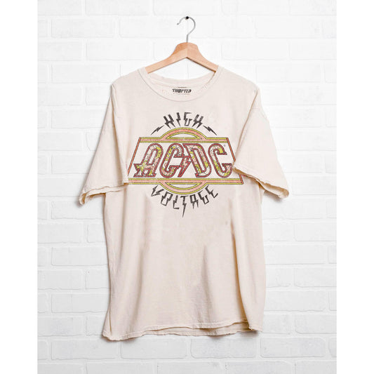 High Voltage Flower Distressed T-Shirt