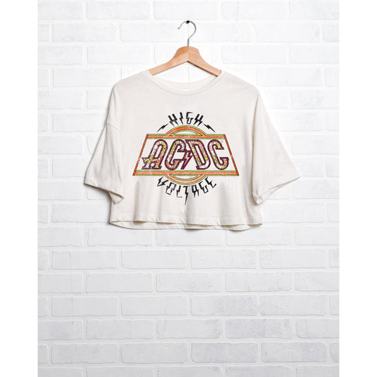 High Voltage Flower Cropped Tee