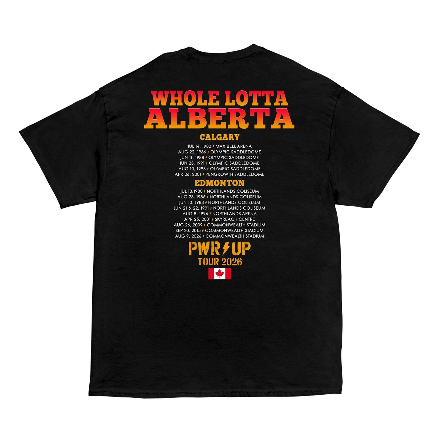 Edmonton PWR UP Tour T-Shirt