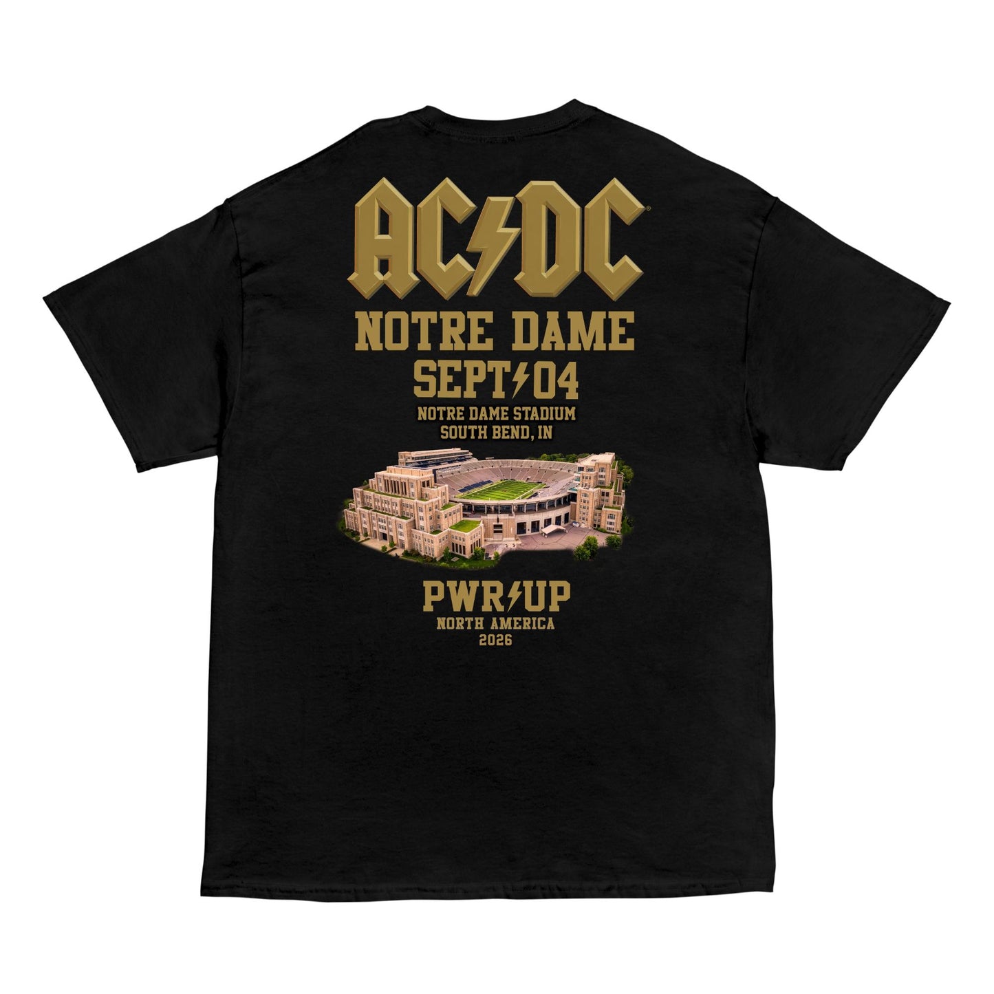 Notre Dame PWR UP Tour T-Shirt