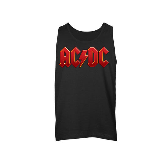 AC/DC Red Logo Sleeveless Unisex Muscle Tee