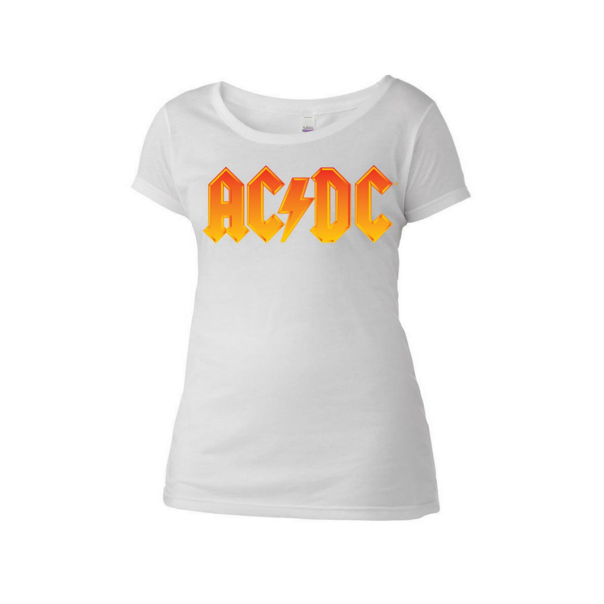 AC/DC Fire Logo Women's Scoop Neck T-Shirt