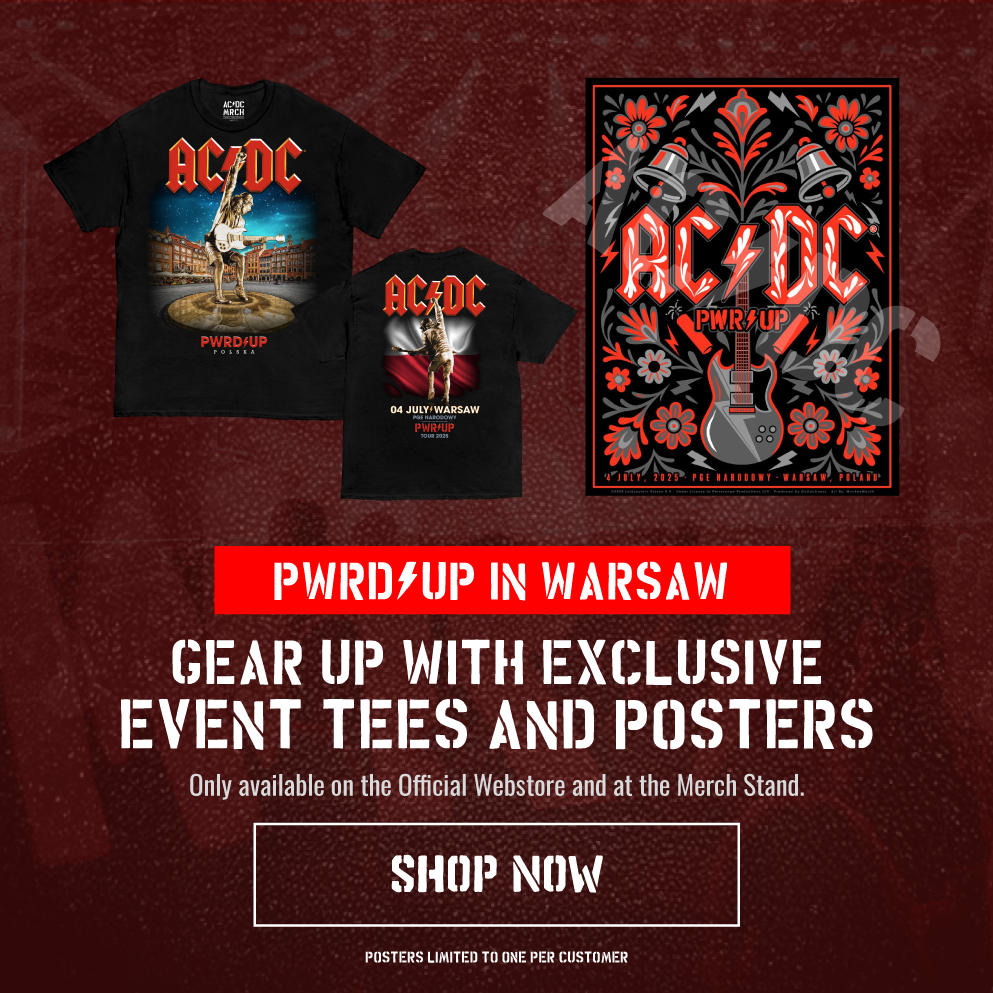 Shop Exclusive AC/DC EU Tour Warsaw Merch Here!