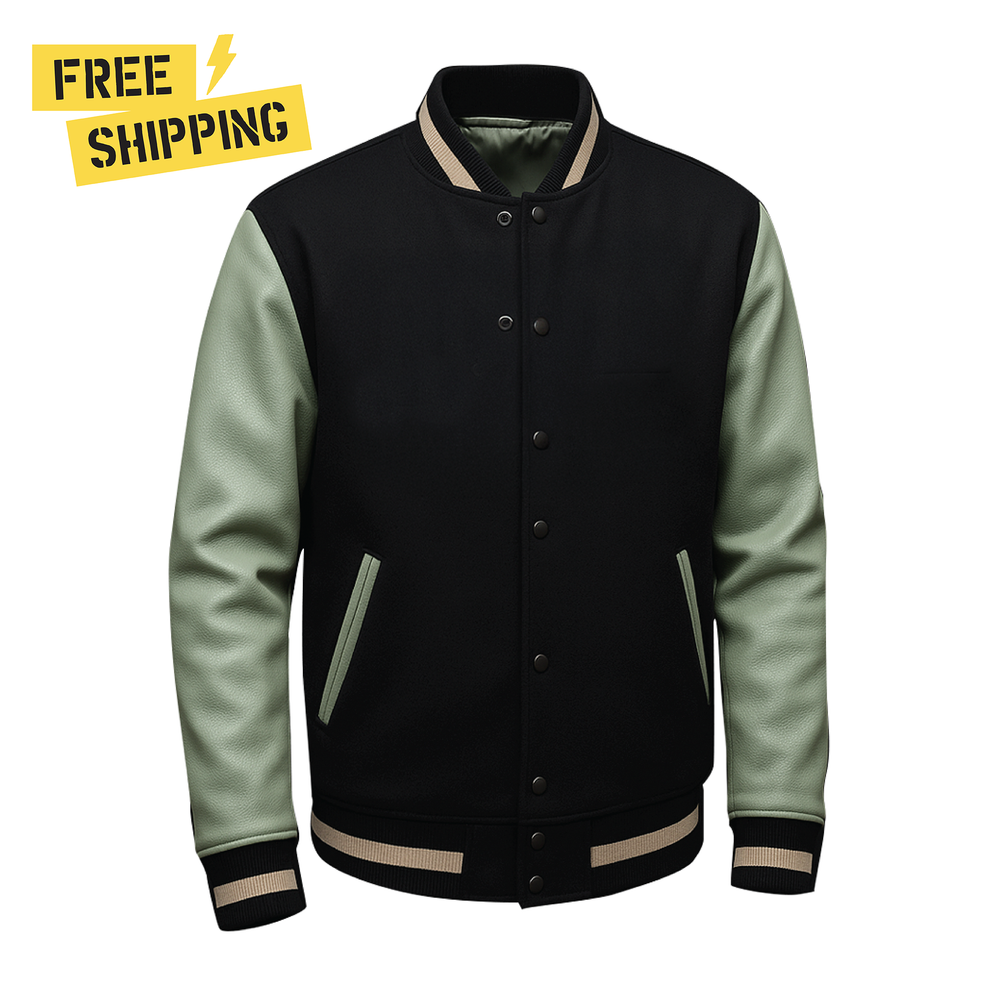Back in Black Leather Varsity Jacket – AC/DC