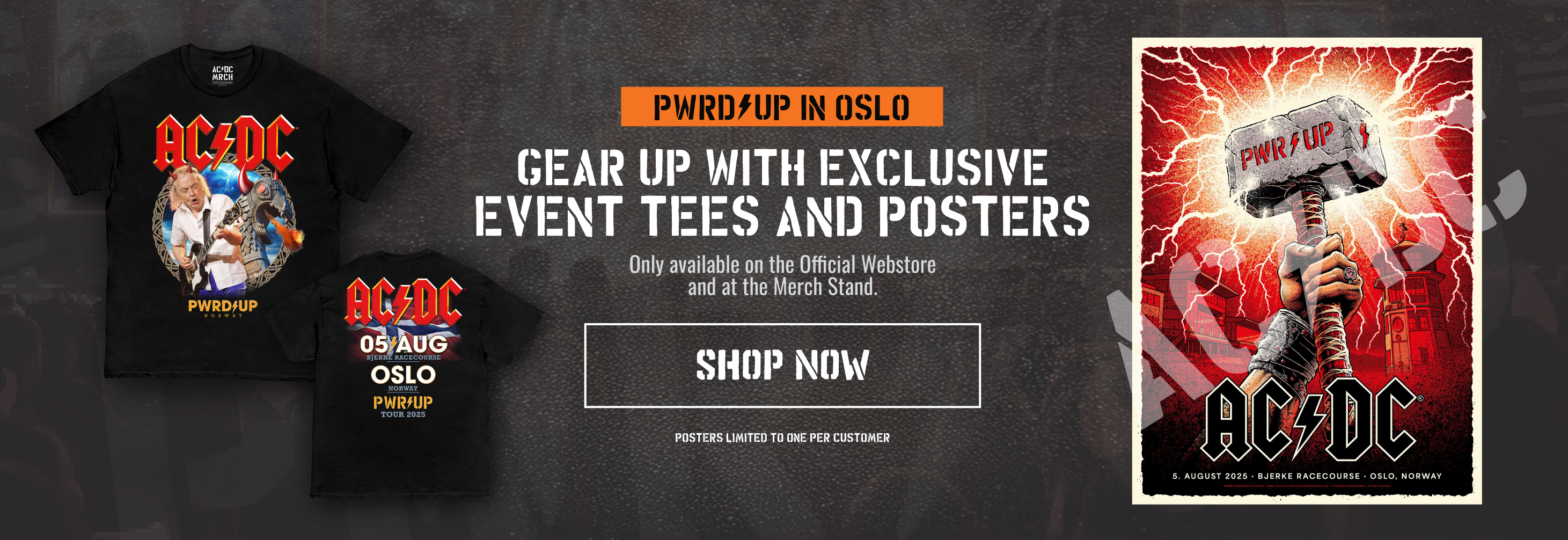 Shop Exclusive AC/DC EU Tour Oslo Merch Here!