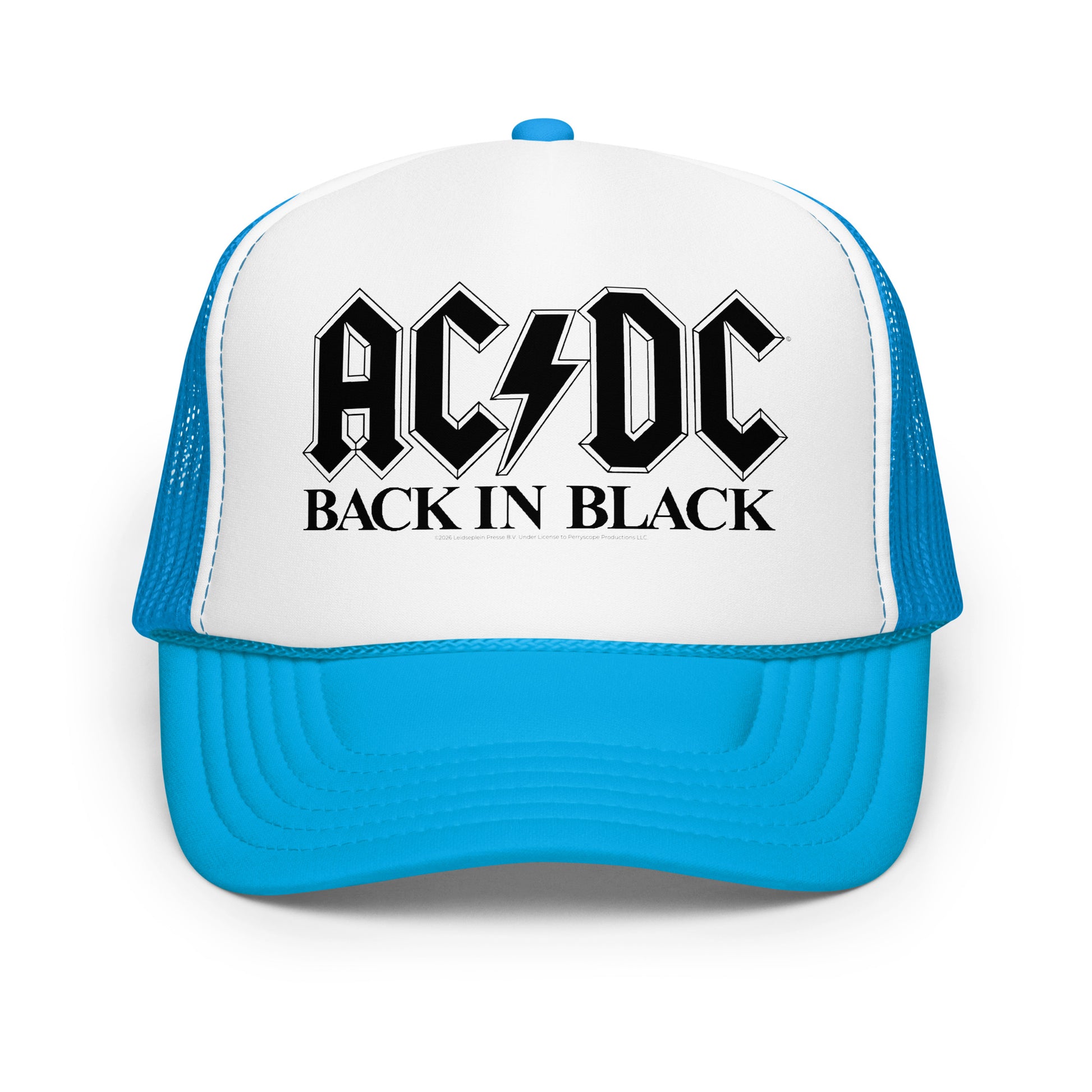 Abbigliamento Ac/Dc: Rock Off - Red Logo Denim Blue (Cappellino Abbigliamento Ac/Dc: Rock Off - Red Logo Denim Blue (Cappellino