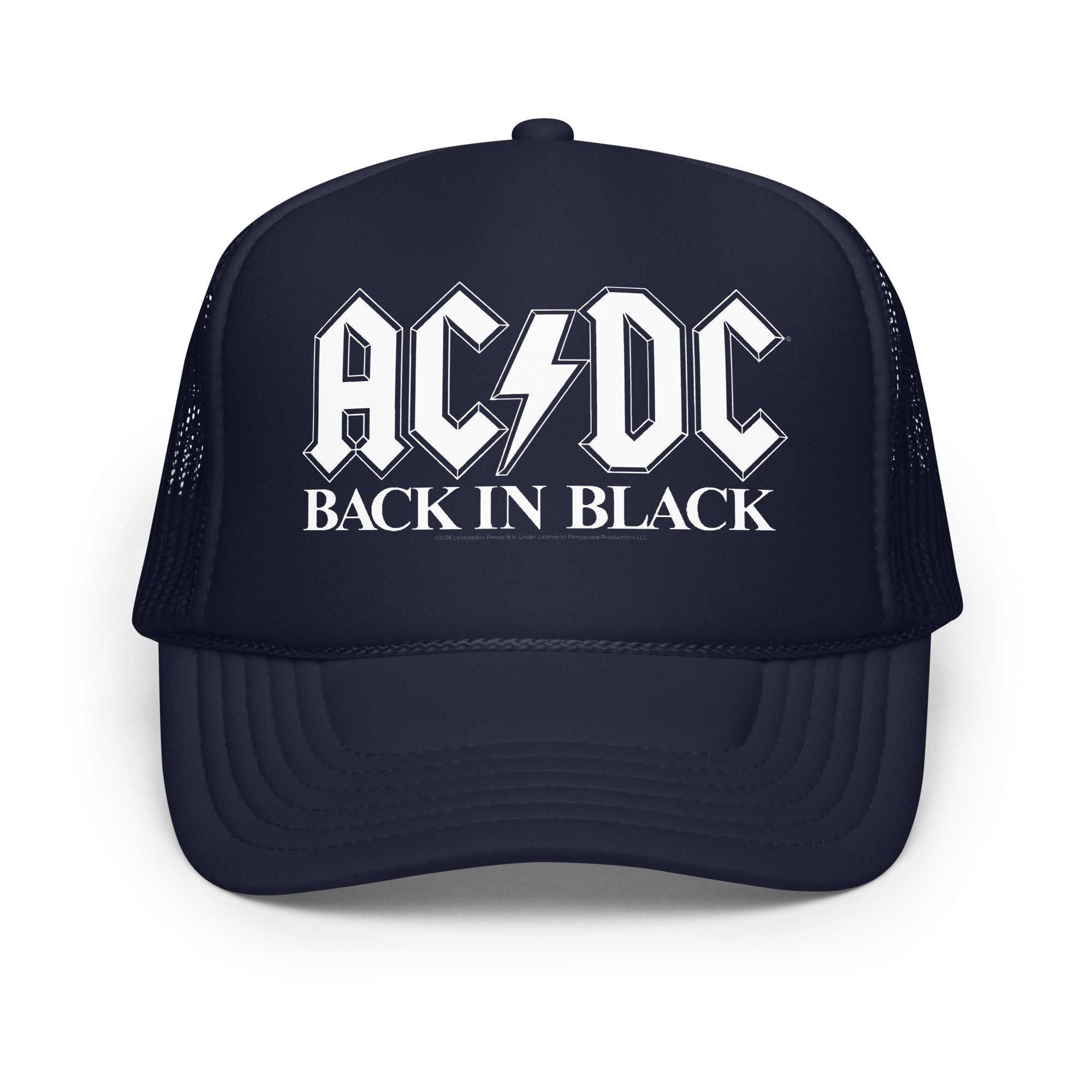 Back in Black White Logo Trucker Hat – AC/DC