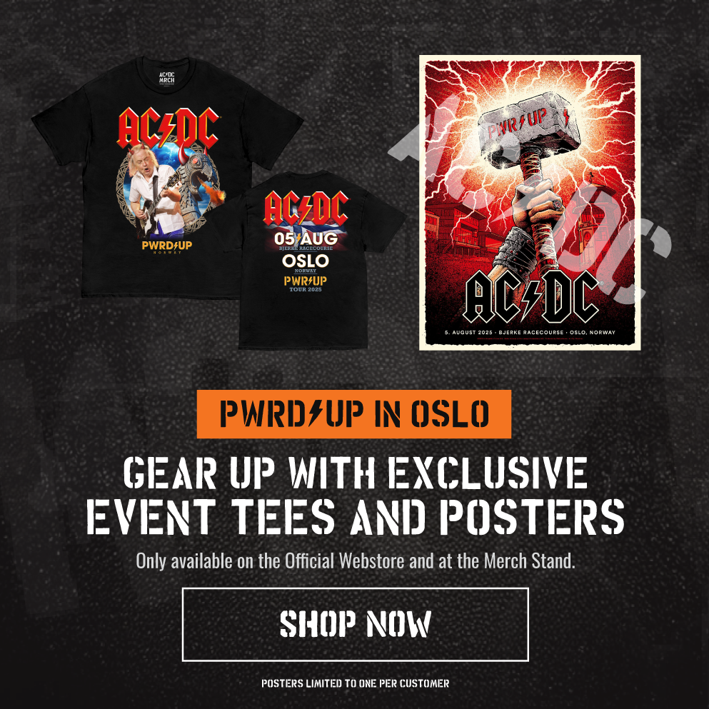 Shop Exclusive AC/DC EU Tour Oslo Merch Here!