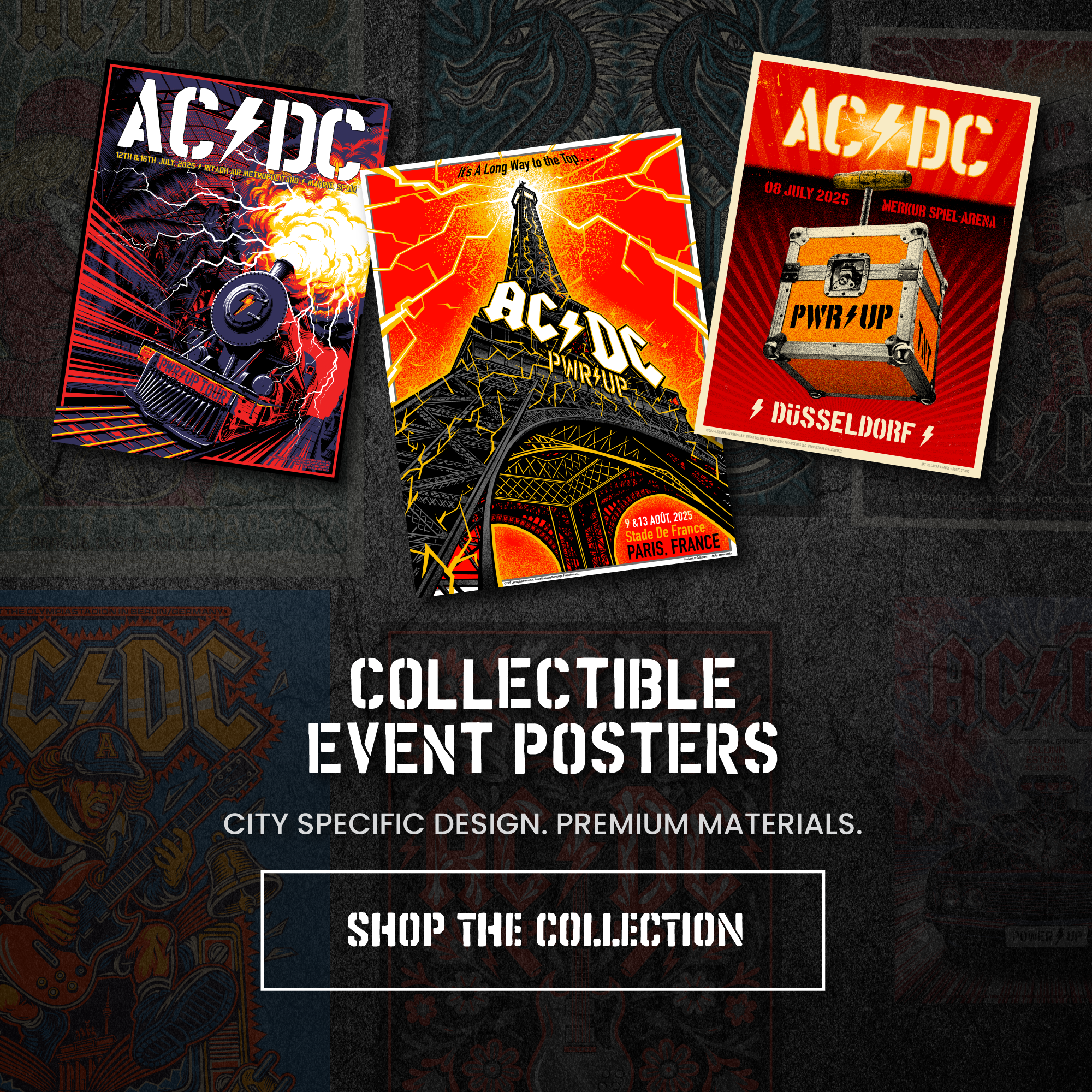 PWR Up Tour EU Poster Collection. Shop Now!