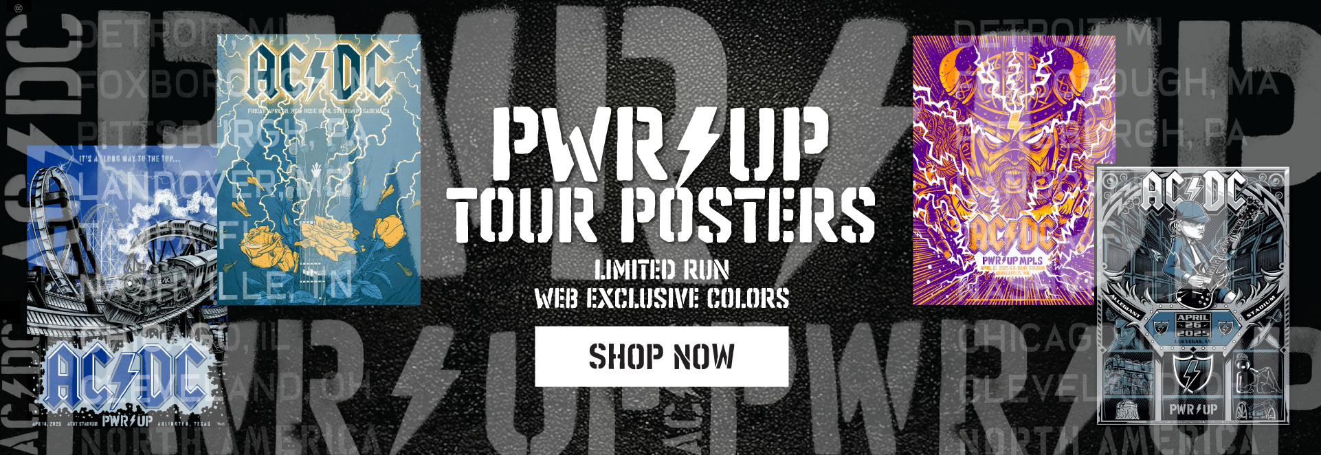Shop Our Limited Edition Alternative Color Variation Tour Posters
